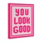 Stupell Industries You Look Good Magenta Mosaic Canvas Wall Art, design by Lettered and Lined